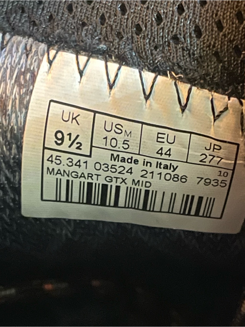 LOWA Mangart GTX Mid, US 10.5 Men’s - Picture 5 of 5